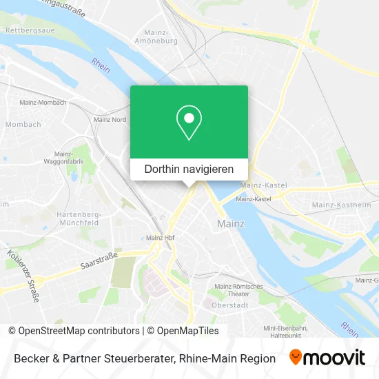 Becker & Partner Steuerberater Karte