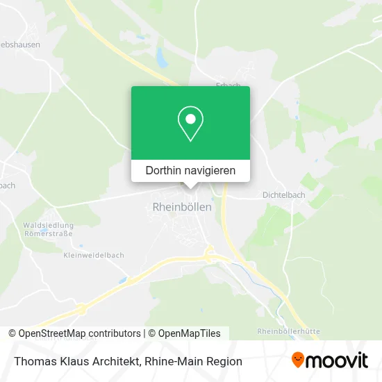 Thomas Klaus Architekt Karte