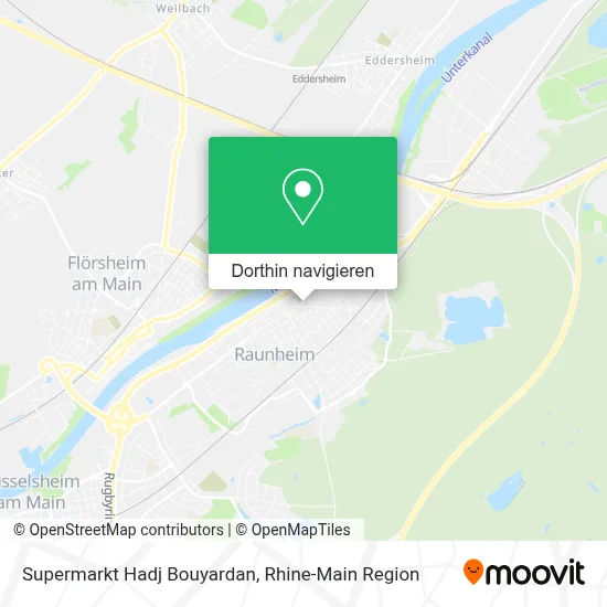 Supermarkt Hadj Bouyardan Karte