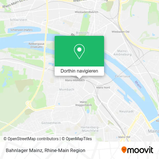 Bahnlager Mainz Karte