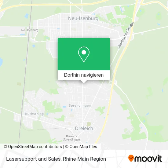Lasersupport and Sales Karte