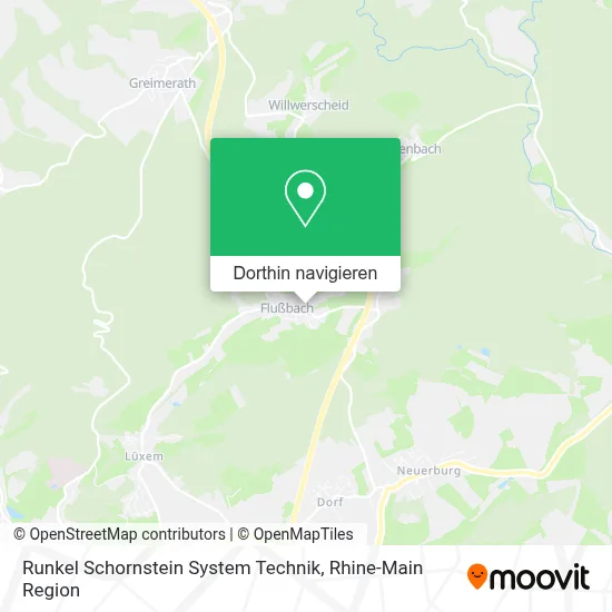 Runkel Schornstein System Technik Karte