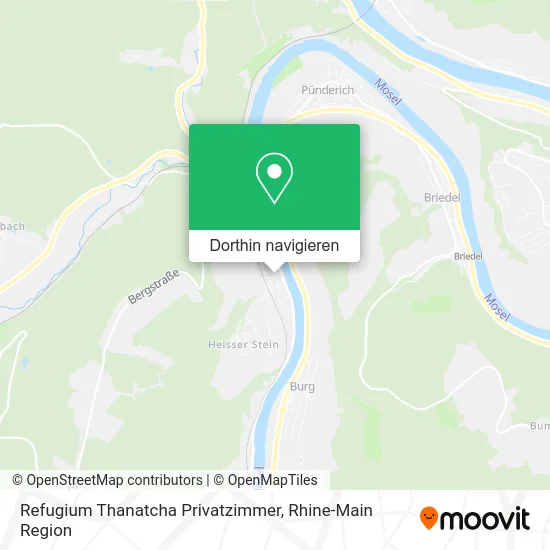 Refugium Thanatcha Privatzimmer Karte