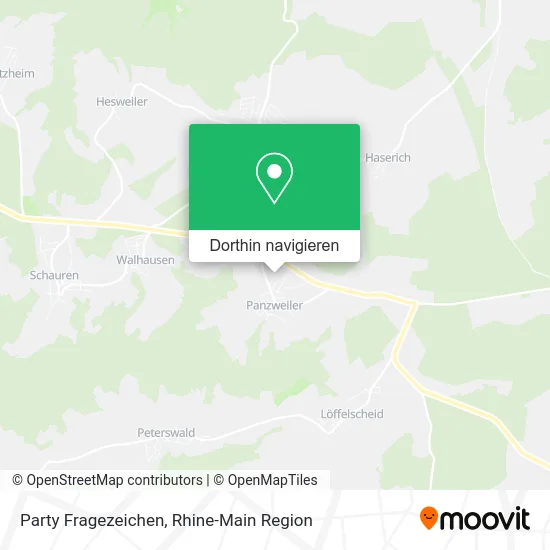 Party Fragezeichen Karte