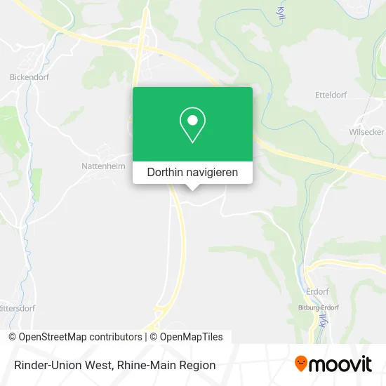 Rinder-Union West Karte