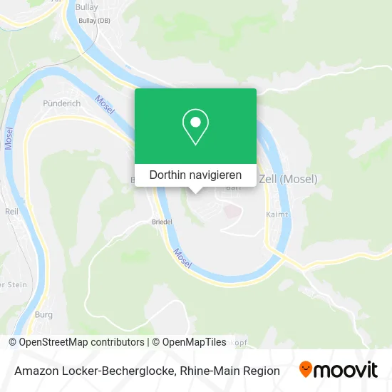 Amazon Locker-Becherglocke Karte