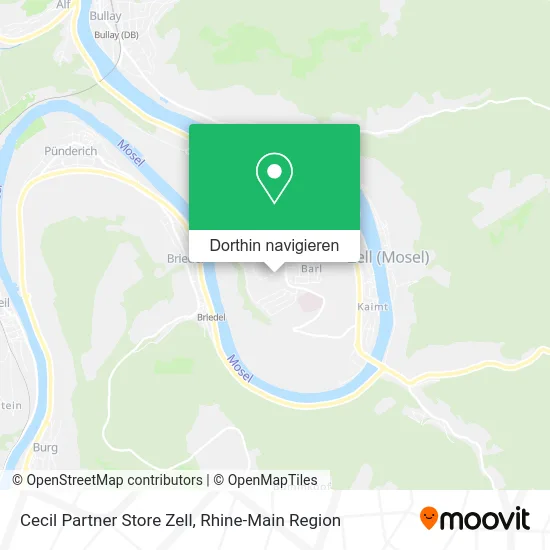 Cecil Partner Store Zell Karte