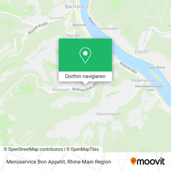 Menüservice Bon Appetit Karte