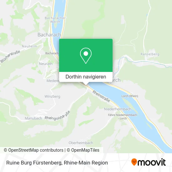 Ruine Burg Fürstenberg Karte