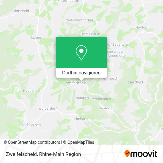Zweifelscheid Karte