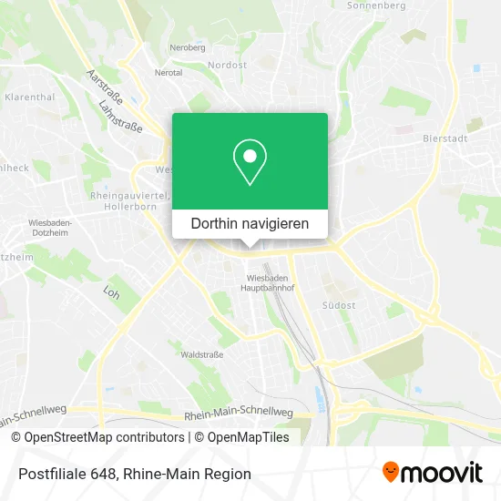 Postfiliale 648 Karte