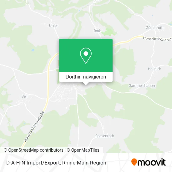 D-A-H-N Import/Export Karte