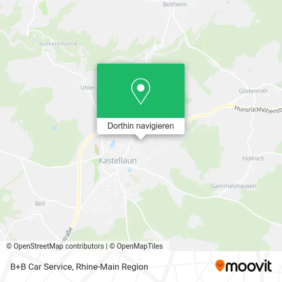 B+B Car Service Karte