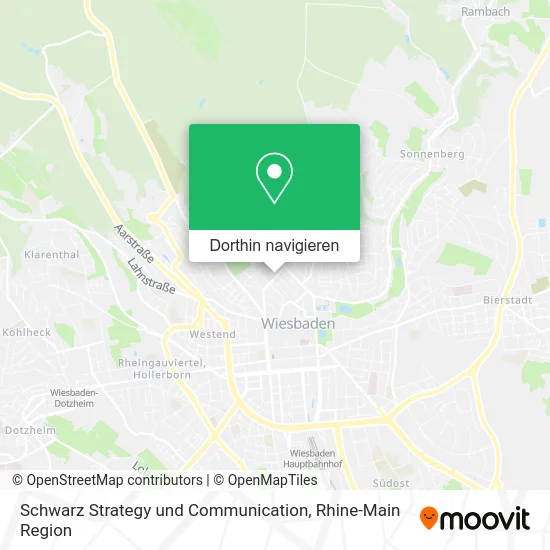 Schwarz Strategy und Communication Karte