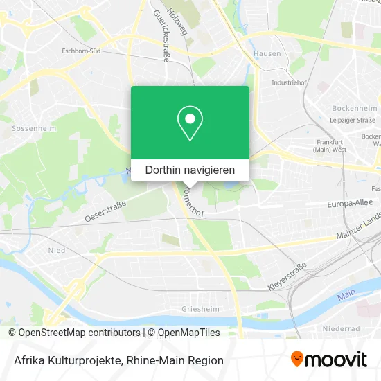 Afrika Kulturprojekte Karte