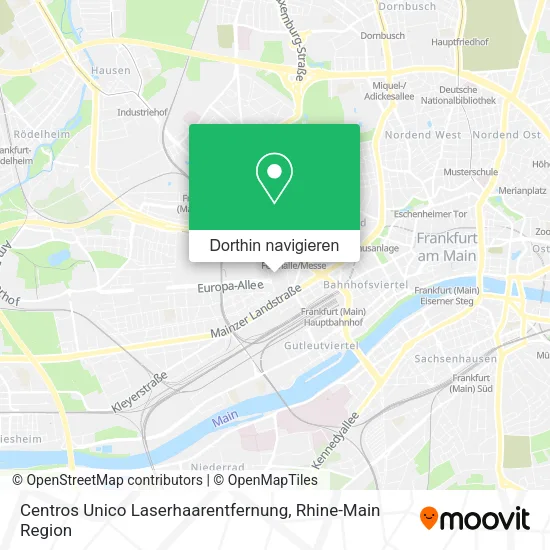 Centros Unico Laserhaarentfernung Karte