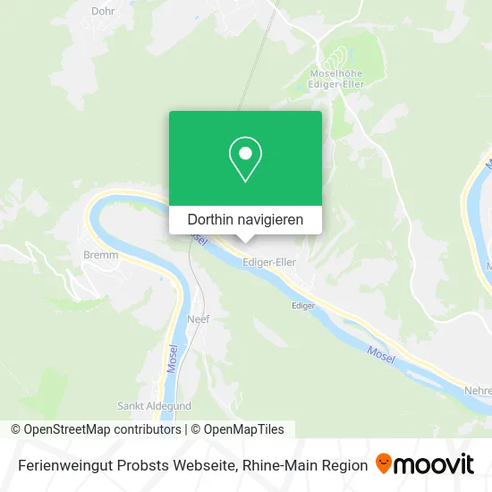 Ferienweingut Probsts Webseite Karte