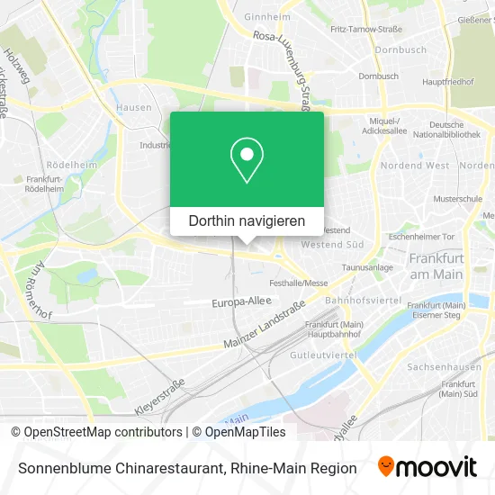 Sonnenblume Chinarestaurant Karte