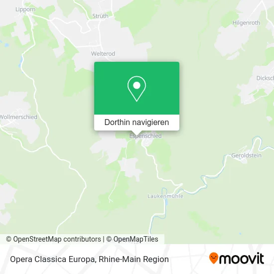 Opera Classica Europa Karte