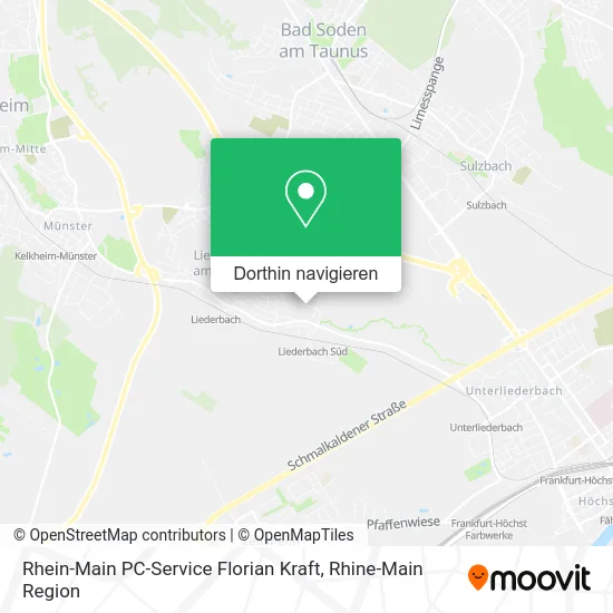 Rhein-Main PC-Service Florian Kraft Karte