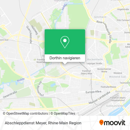 Abschleppdienst Meyer Karte