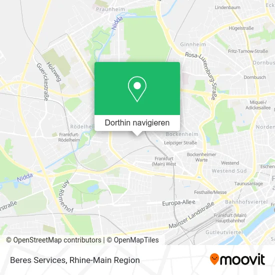 Beres Services Karte