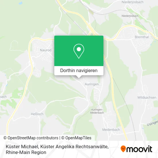 Küster Michael, Küster Angelika Rechtsanwälte Karte