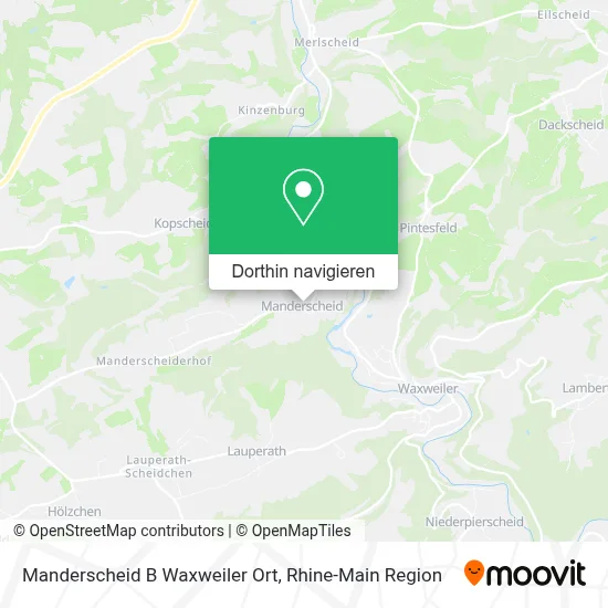 Manderscheid B Waxweiler Ort Karte