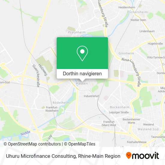 Uhuru Microfinance Consulting Karte