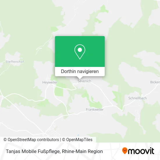 Tanjas Mobile Fußpflege Karte