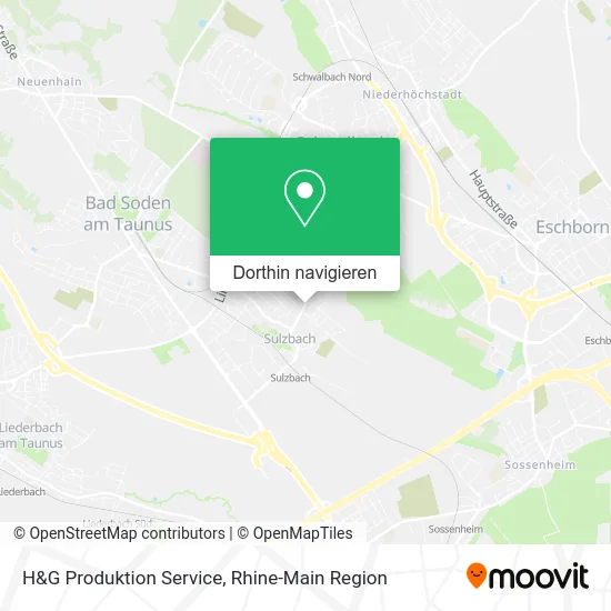 H&G Produktion Service Karte