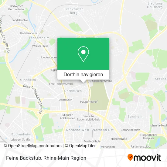 Feine Backstub Karte