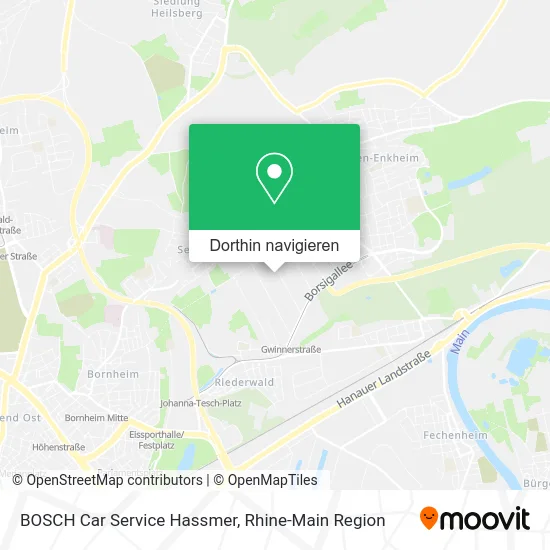 BOSCH Car Service Hassmer Karte