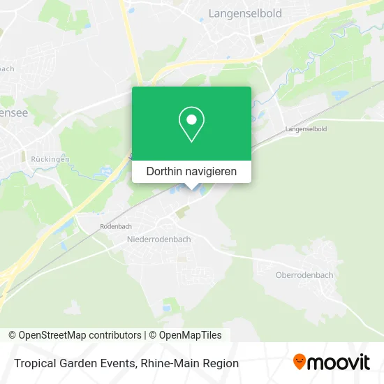 Tropical Garden Events Karte