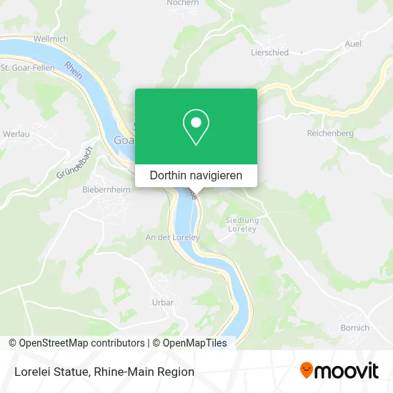 Lorelei Statue Karte