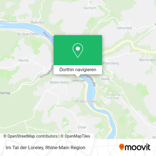 Im Tal der Loreley Karte