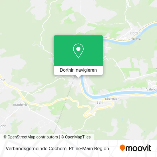Verbandsgemeinde Cochem Karte