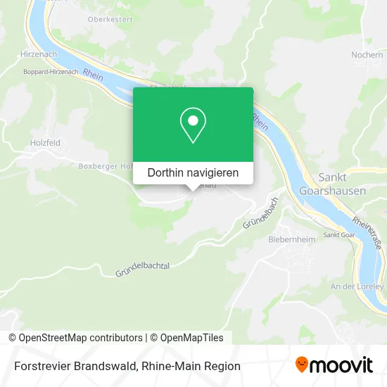 Forstrevier Brandswald Karte