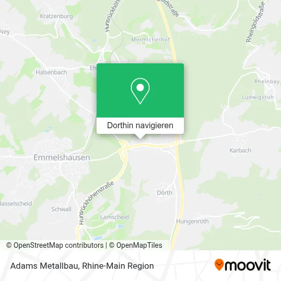 Adams Metallbau Karte