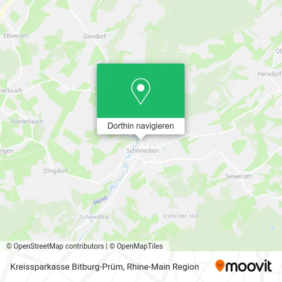 Kreissparkasse Bitburg-Prüm Karte