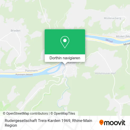 Rudergesellschaft Treis-Karden 1969 Karte