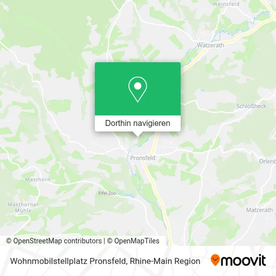 Wohnmobilstellplatz Pronsfeld Karte
