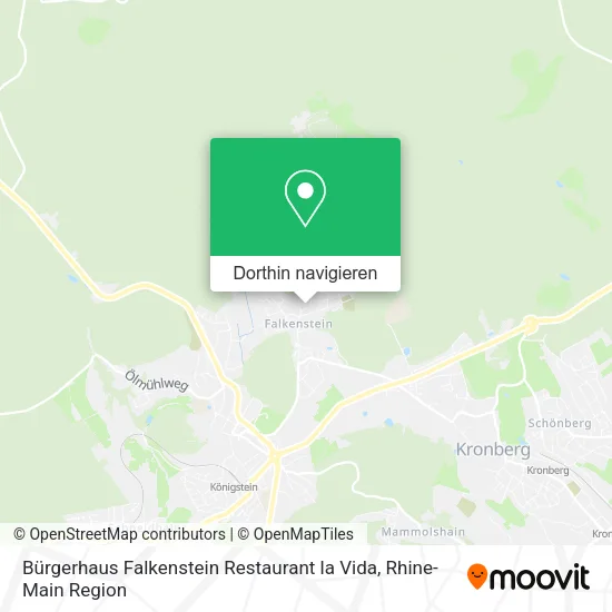Bürgerhaus Falkenstein Restaurant la Vida Karte