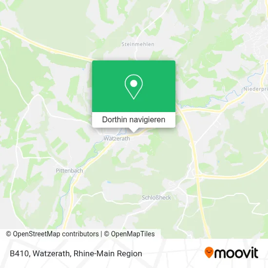 B410, Watzerath Karte