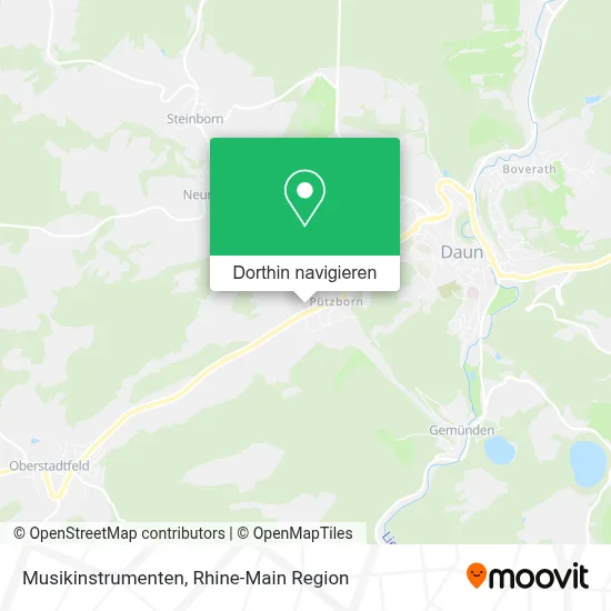 Musikinstrumenten Karte