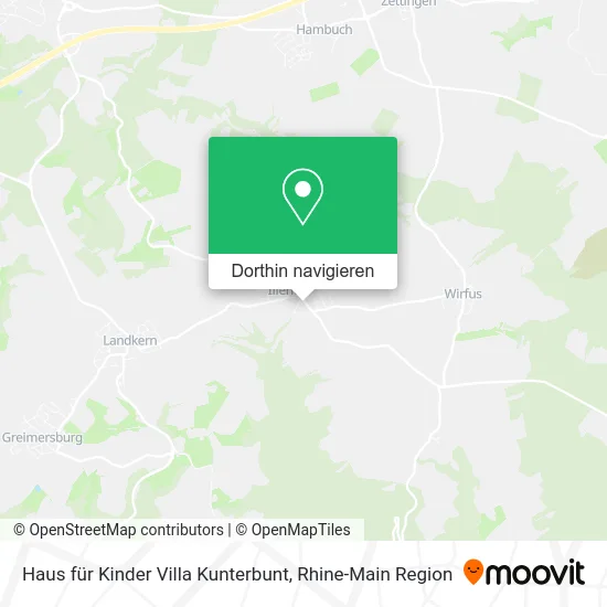 Haus für Kinder Villa Kunterbunt Karte