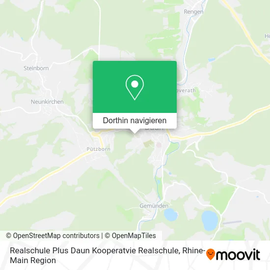 Realschule Plus Daun Kooperatvie Realschule Karte