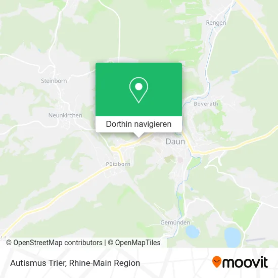 Autismus Trier Karte