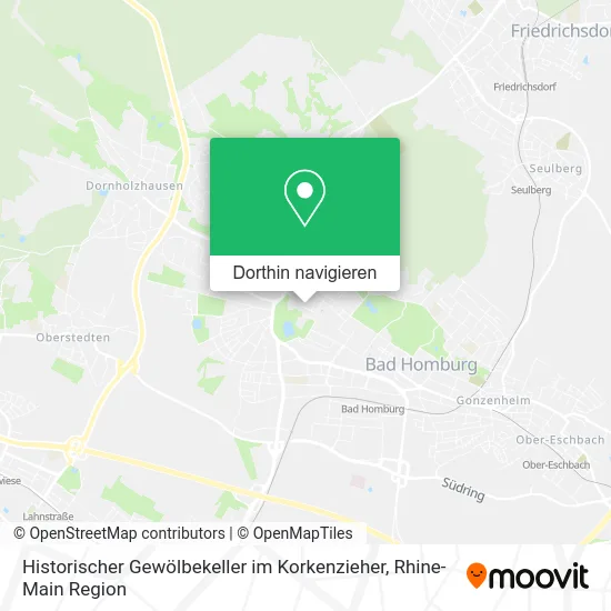 Historischer Gewölbekeller im Korkenzieher Karte