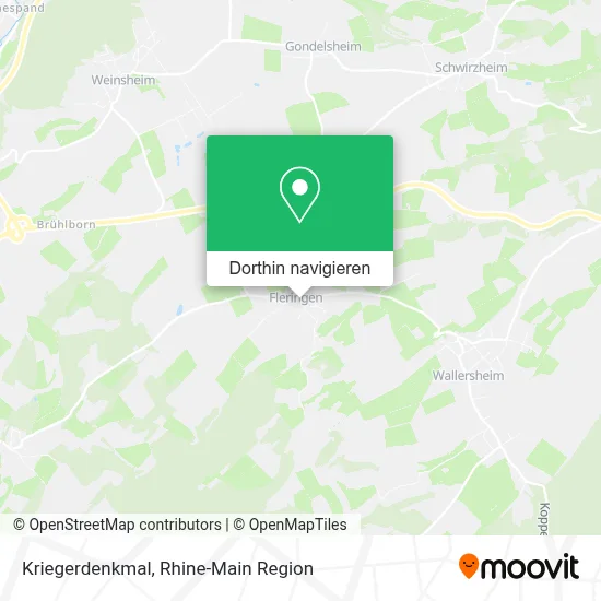 Kriegerdenkmal Karte